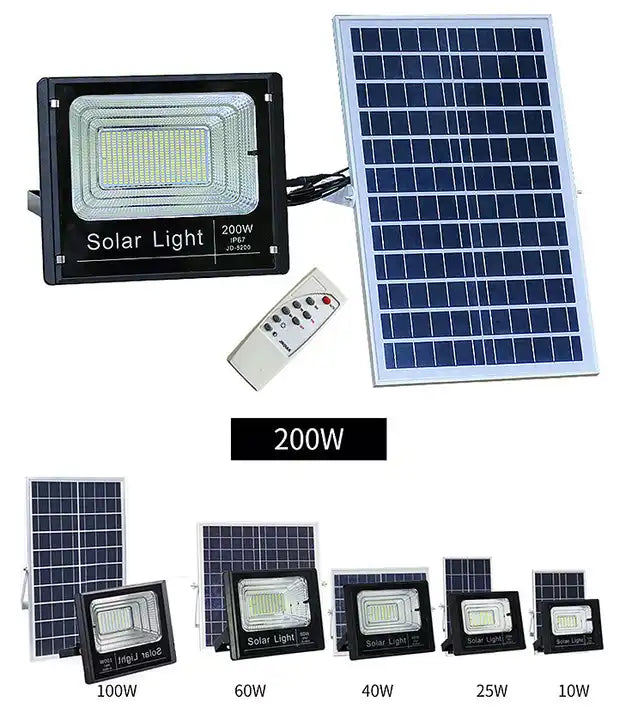 Green Light | Projecteur solaire LED 60W
