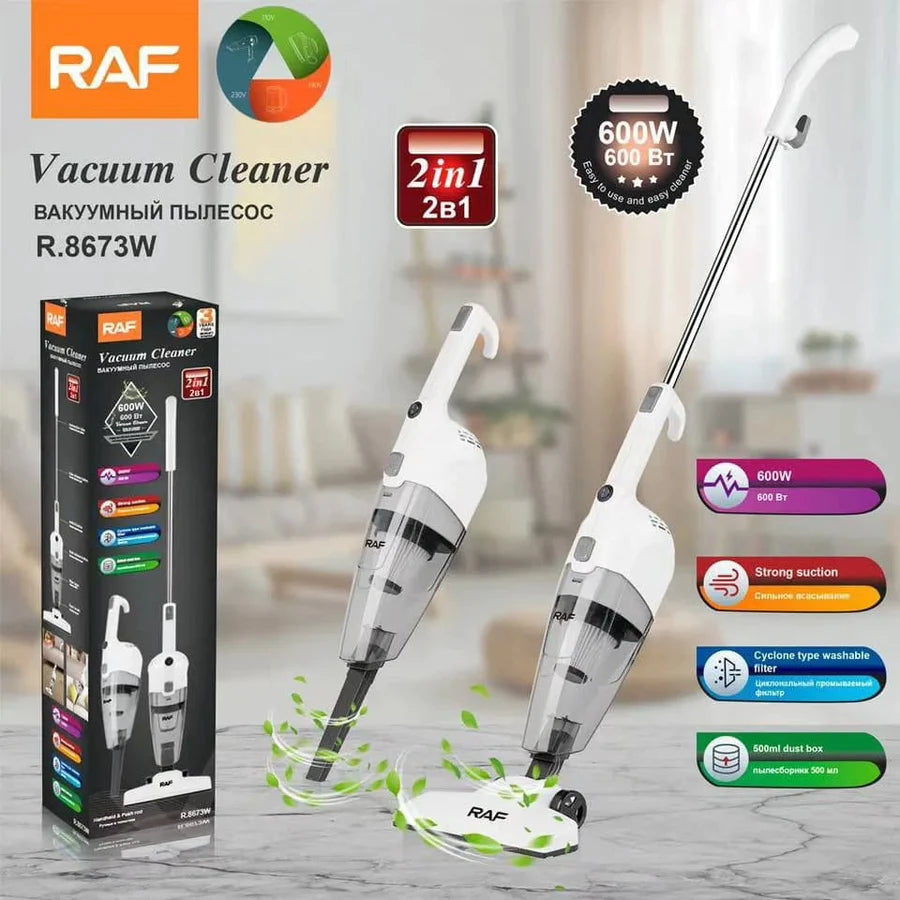 RAF | Aspirateur-Balai  2 en 1 -600W-
